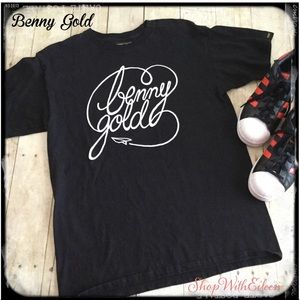 BENNY GOLD BLACK CLASSIC SCRIPT GRAPHIC T-SHIRT